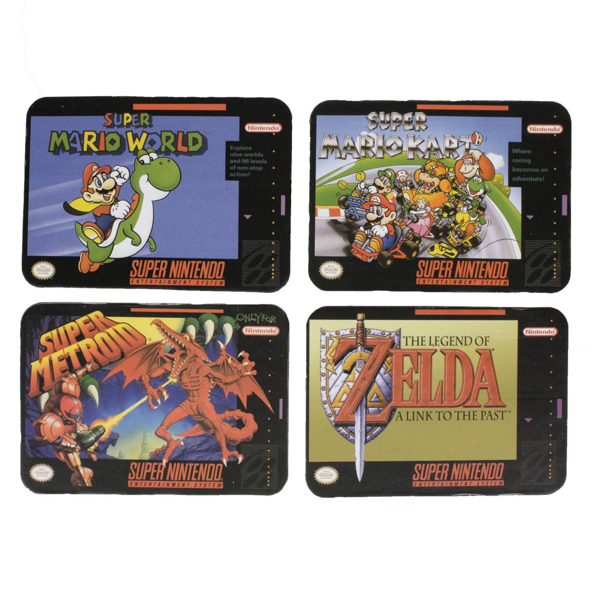 Snes Game Coasters 4pk