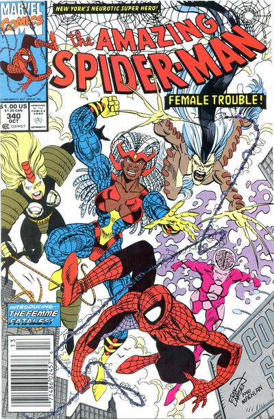 The Amazing Spider-Man #340 [Newsstand]-Fine (5.5 – 7)