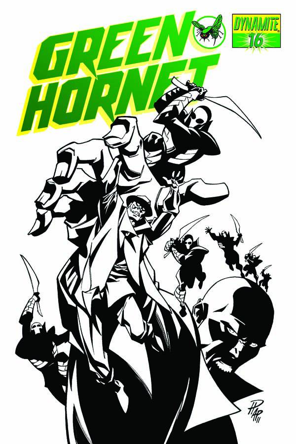 Green Hornet #16 15 Copy Hester Black & White Incentive