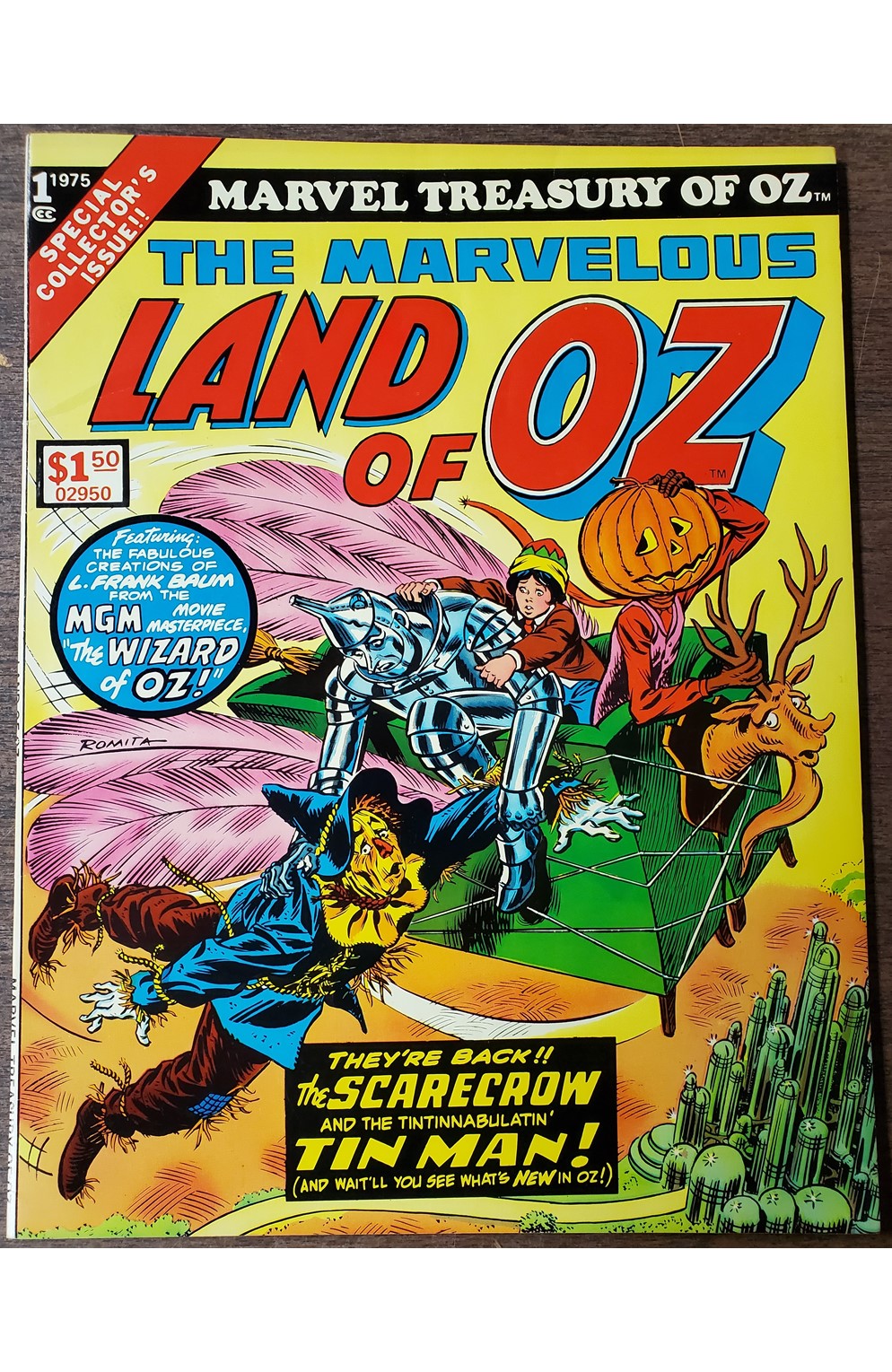 Marvel Treasury of Oz Featuring Marvelous Land of Oz #1 (Marvel 1975) 