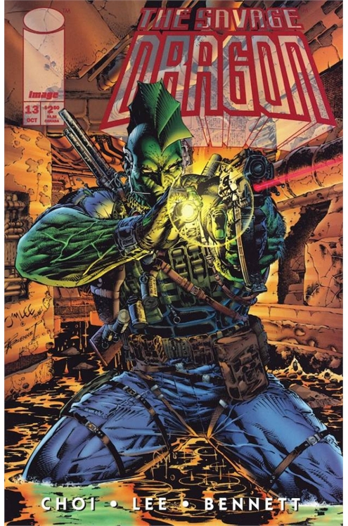 Savage Dragon #13-Near Mint (9.2 - 9.8) 1st Appearance of Max Cash (Condition Red).