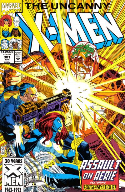 The Uncanny X-Men #301 [Direct]-Fine (5.5 – 7)