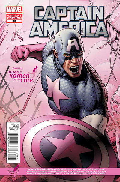 Captain America #18 (2011) (Susan G. Komen Variant)