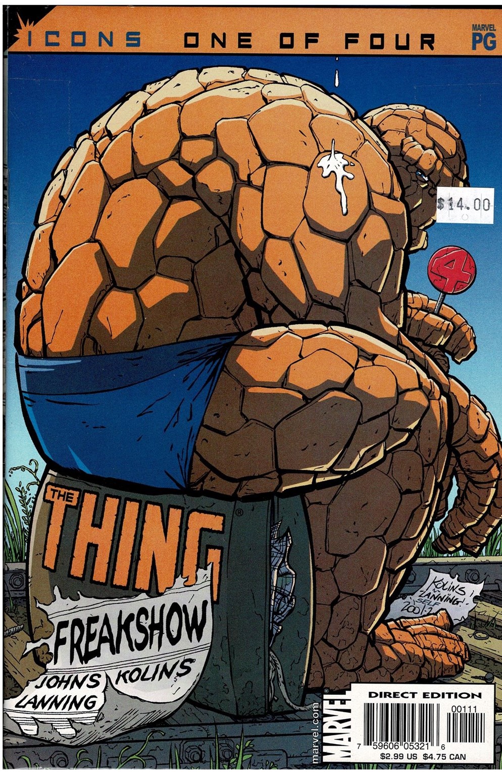 The Thing : The Freak Show #1-4  Comic Pack