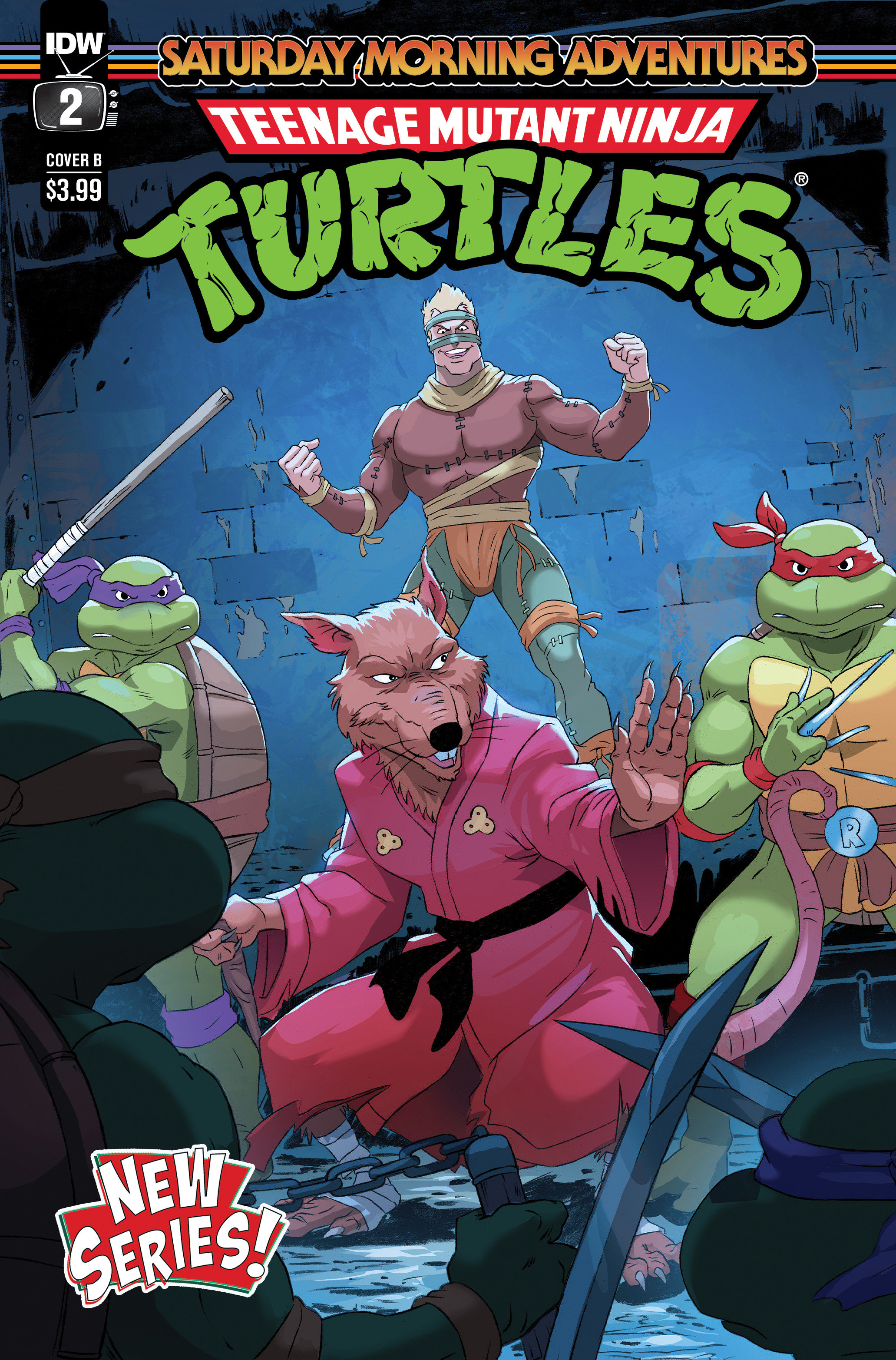 Teenage Mutant Ninja Turtles Saturday Morning Adventures Continued! #2 Cover B Schoening
