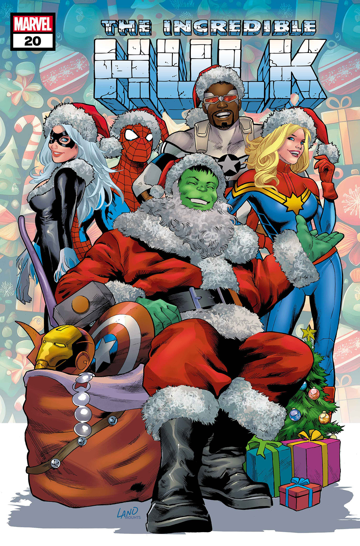 Incredible Hulk #20 Greg Land Winter Holiday Variant