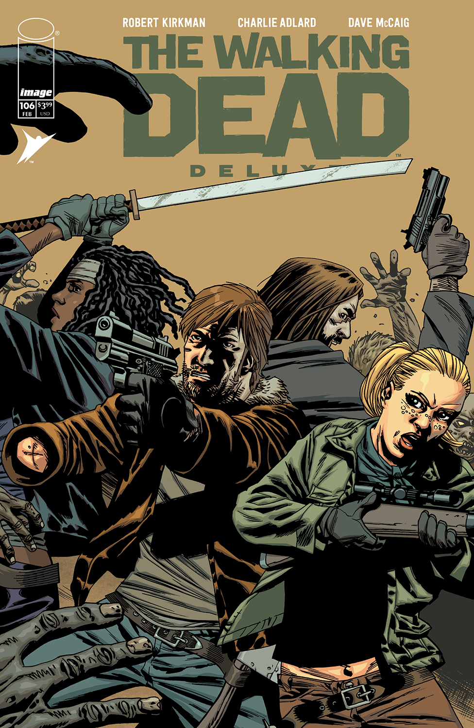 Walking Dead Deluxe #106 Cover B Charlie Adlard & Dave Mccaig Variant (Mature)