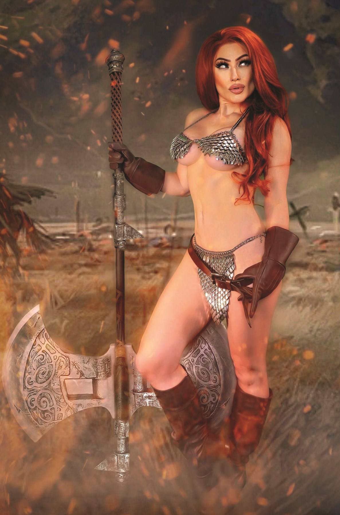 Savage Red Sonja #5 Cover F 1 for 10 Incentive Cosplay Virgin