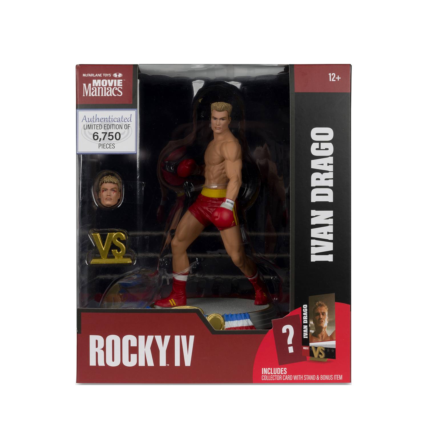 Movie Maniacs Rocky Wave 3 Rocky 4 Ivan Drago 6-Inch Posed Figure