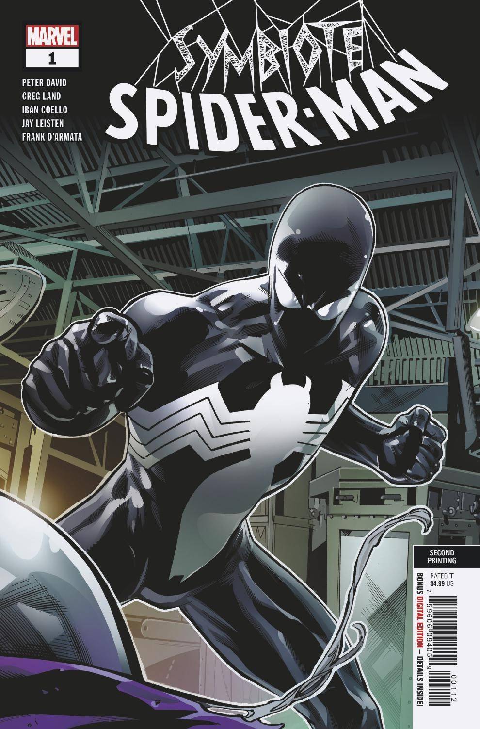 Symbiote Spider-Man #1 2nd Printing Land Variant (Of 5)