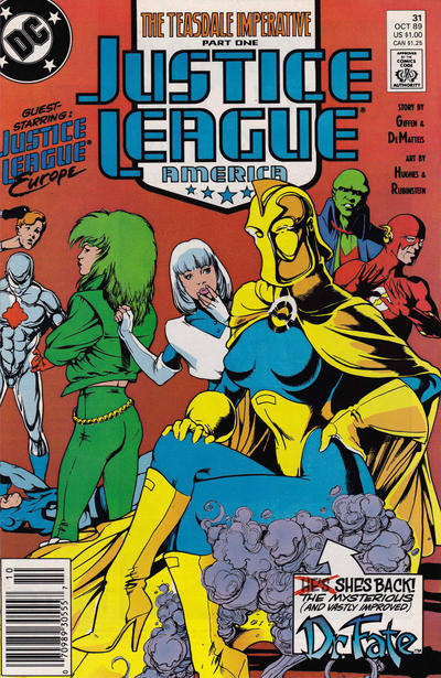 Justice League America #31 (1989)[Newsstand]-Very Good (3.5 – 5)