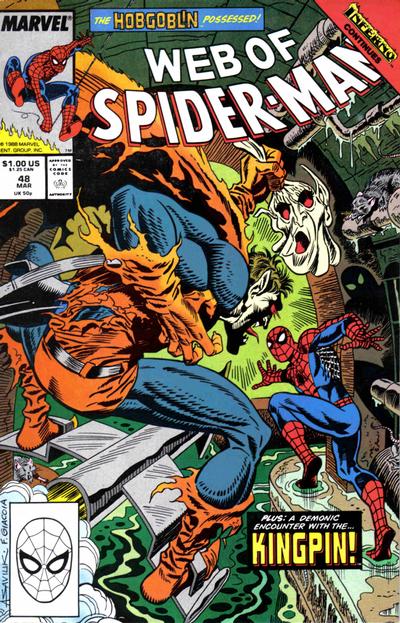 Web of Spider-Man #48 [Direct](1985)-Near Mint (9.2 - 9.8)