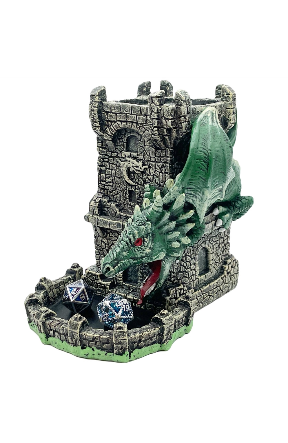 Old School Dice: Dragon's Fury Dice Tower: Green Dragon