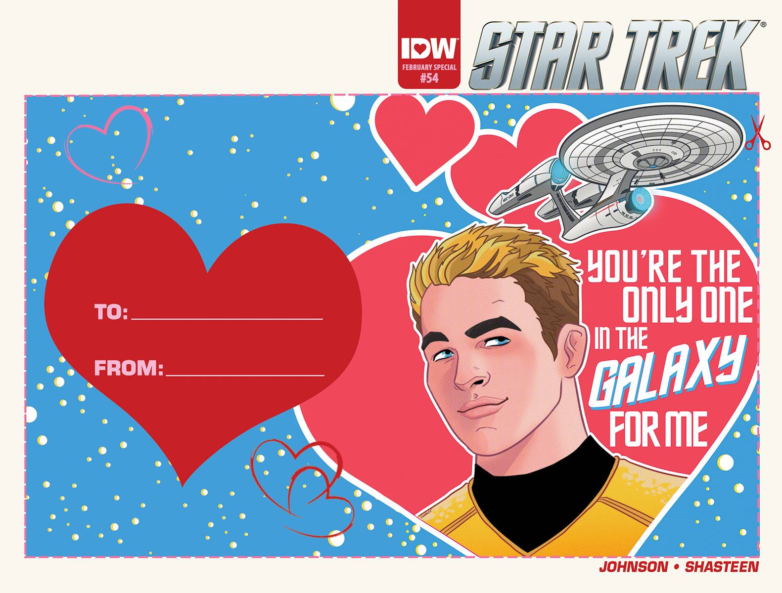 Star Trek Ongoing #54 Valentines Day Card Variant