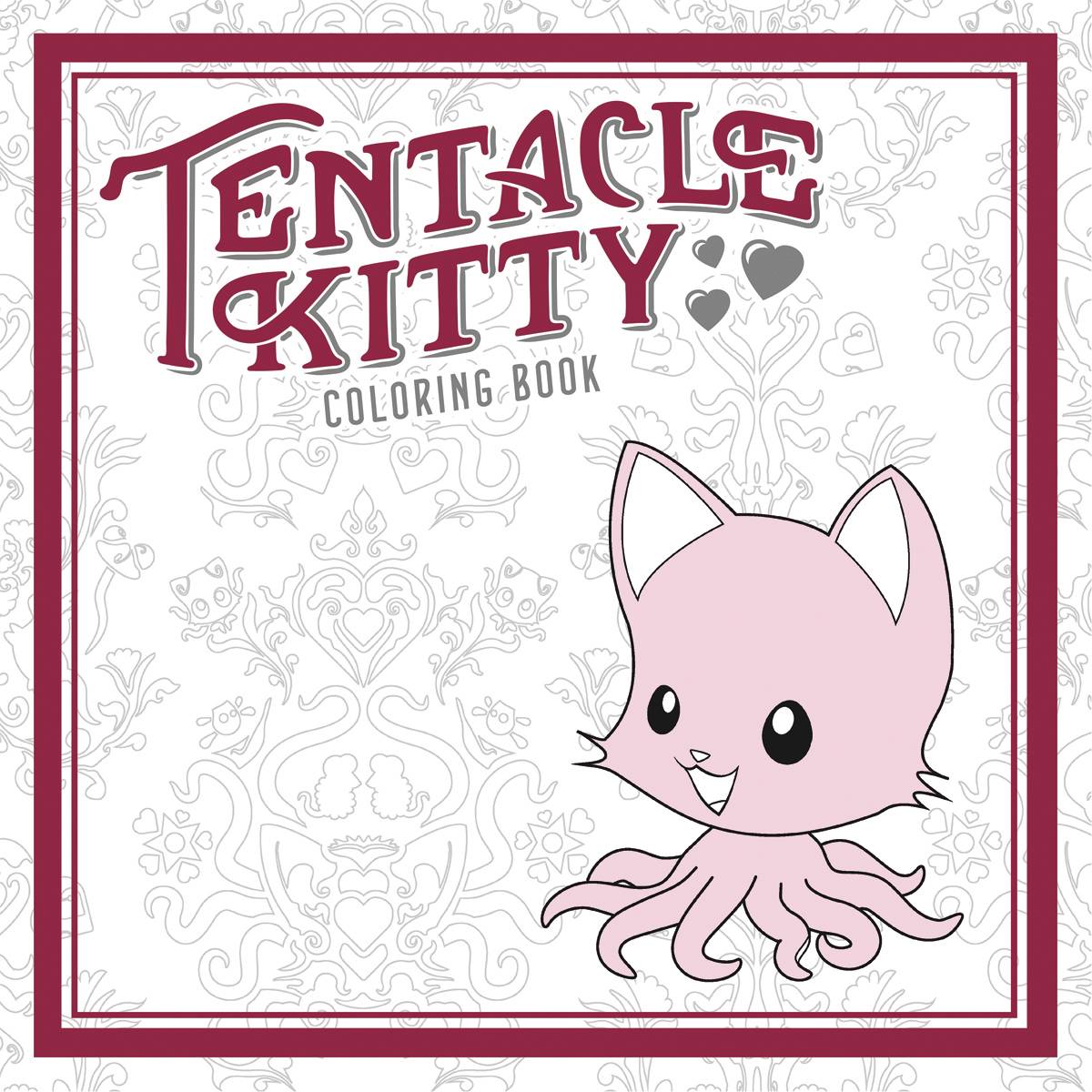 Tentacle Kitty Coloring Book Soft Cover