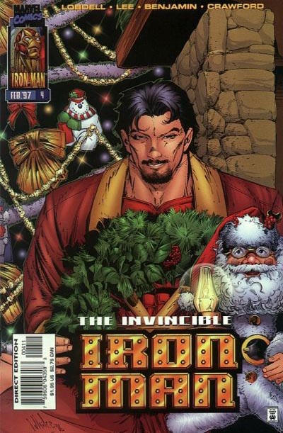 Iron Man #4 [Direct Edition Variant ("Christmas Cover")]-Fine (5.5 – 7)