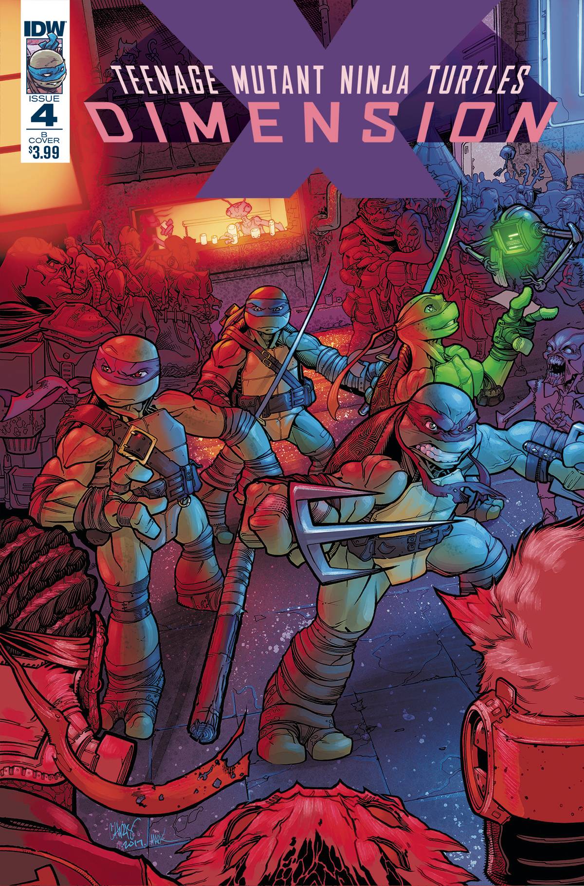 Teenage Mutant Ninja Turtles Dimension X #4 Cover B Johnson