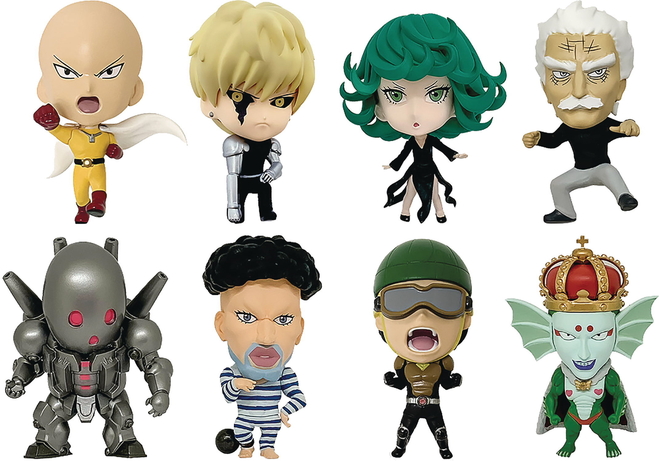One Punch Man Volume 2 16d Collected Fig 8 Piece Blind Mystery Box Display
