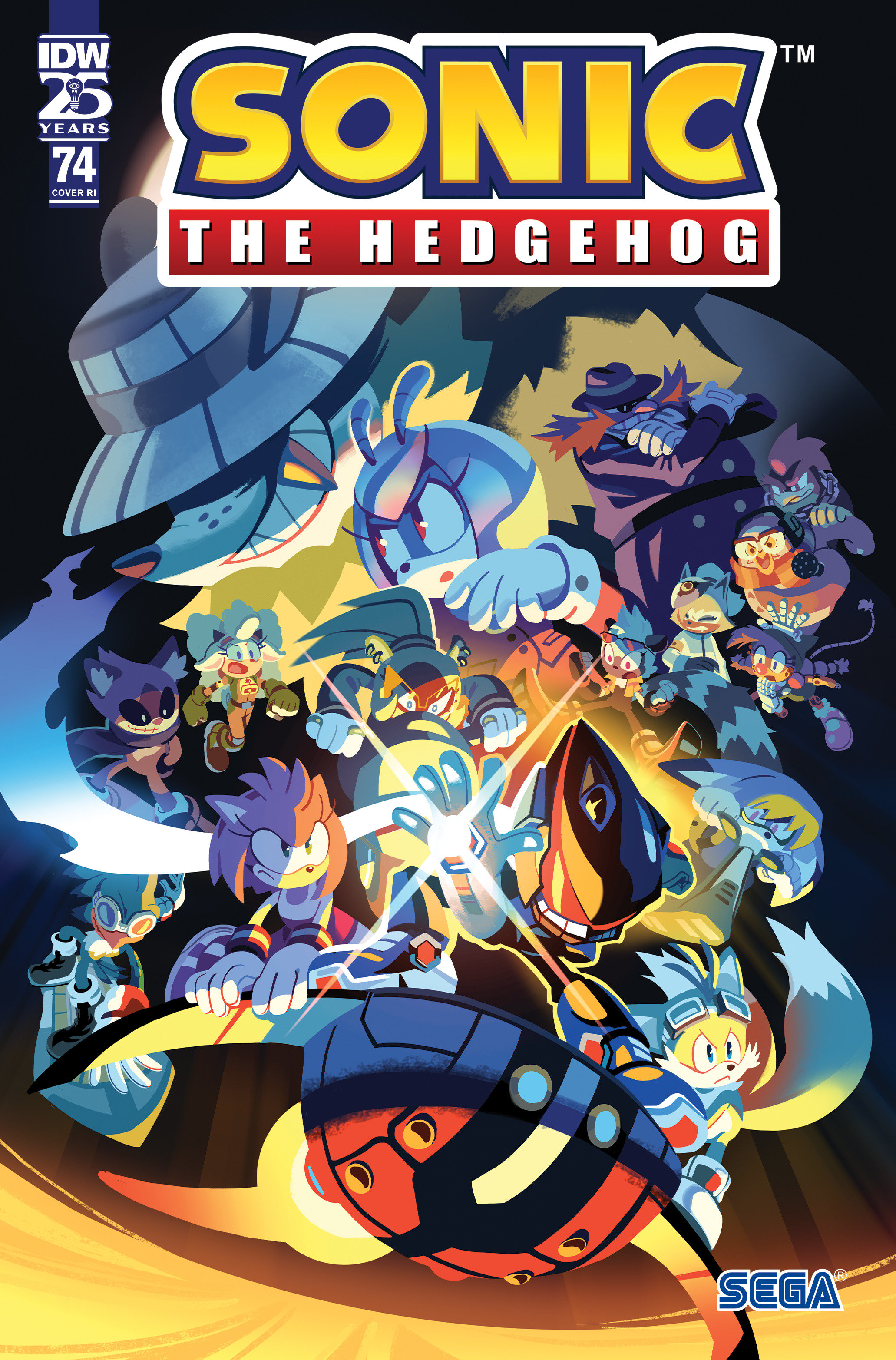 Sonic the Hedgehog #74 Cover Fourdraine 1 for 10 Incentive