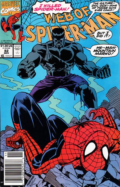 Web of Spider-Man #82 [Newsstand]-Very Good (3.5 – 5)