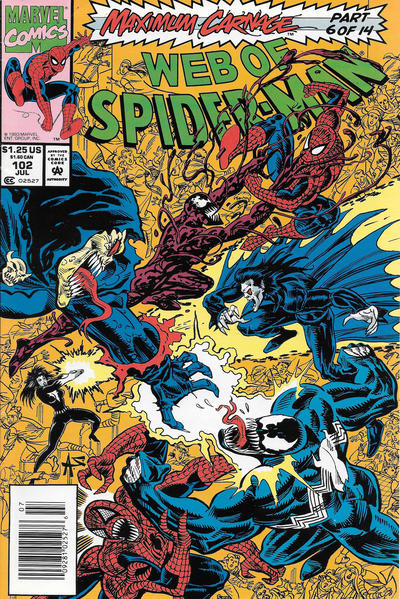 Web of Spider-Man #102 [Newsstand]-Very Good **Miscut**