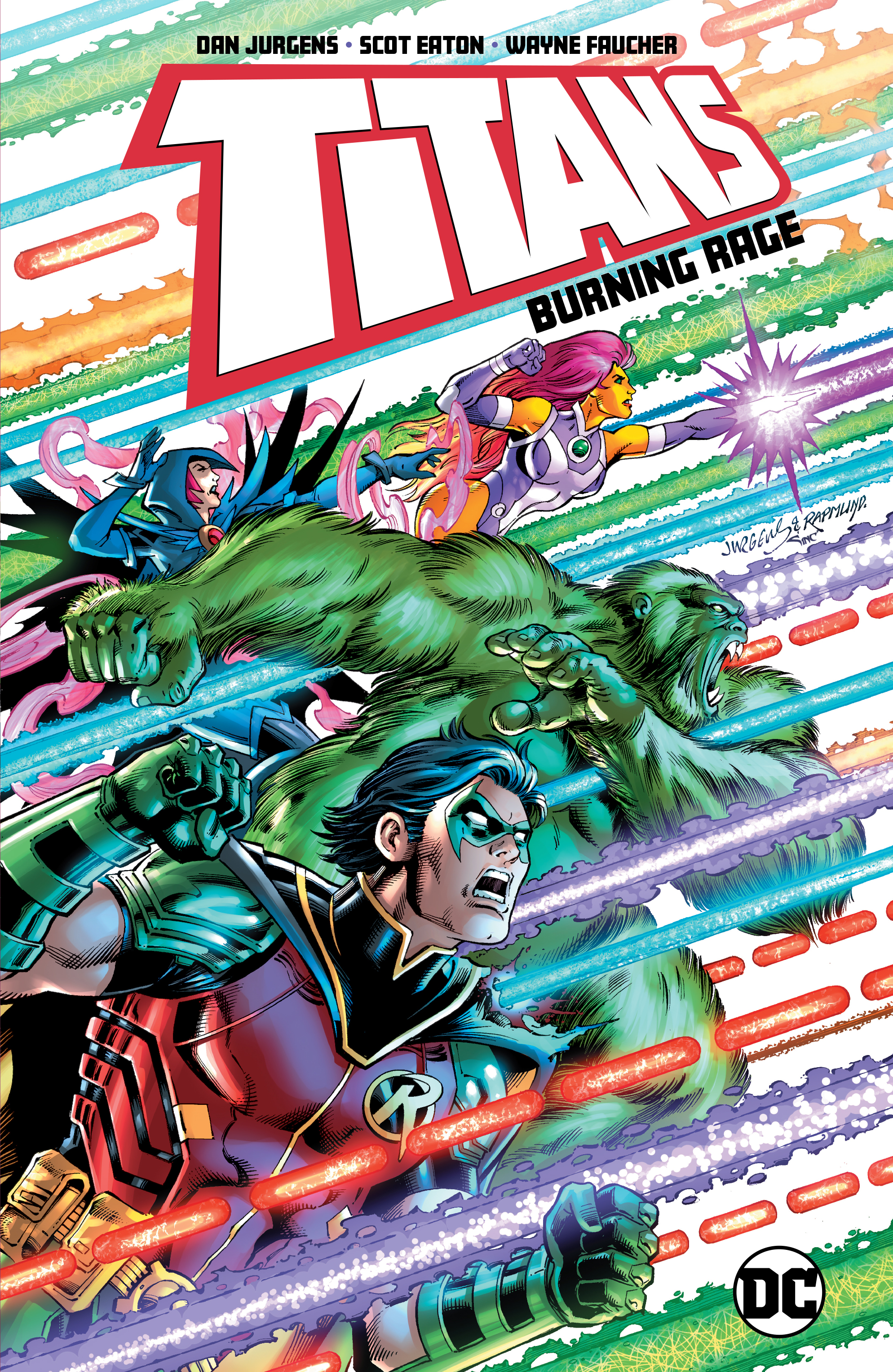 Titans Burning Rage Graphic Novel