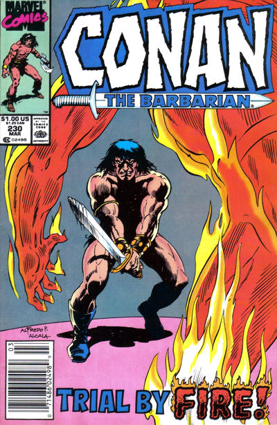 Conan The Barbarian #230 [Newsstand]-Fine (5.5 – 7)