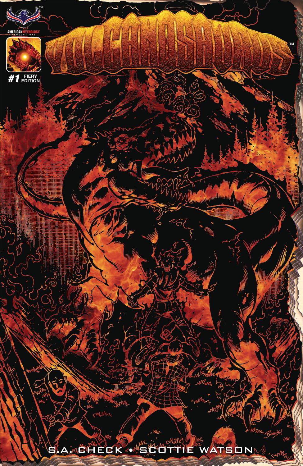 Volcanosaurus #1 Fiery Retailer 3 Copy Incentive Cover