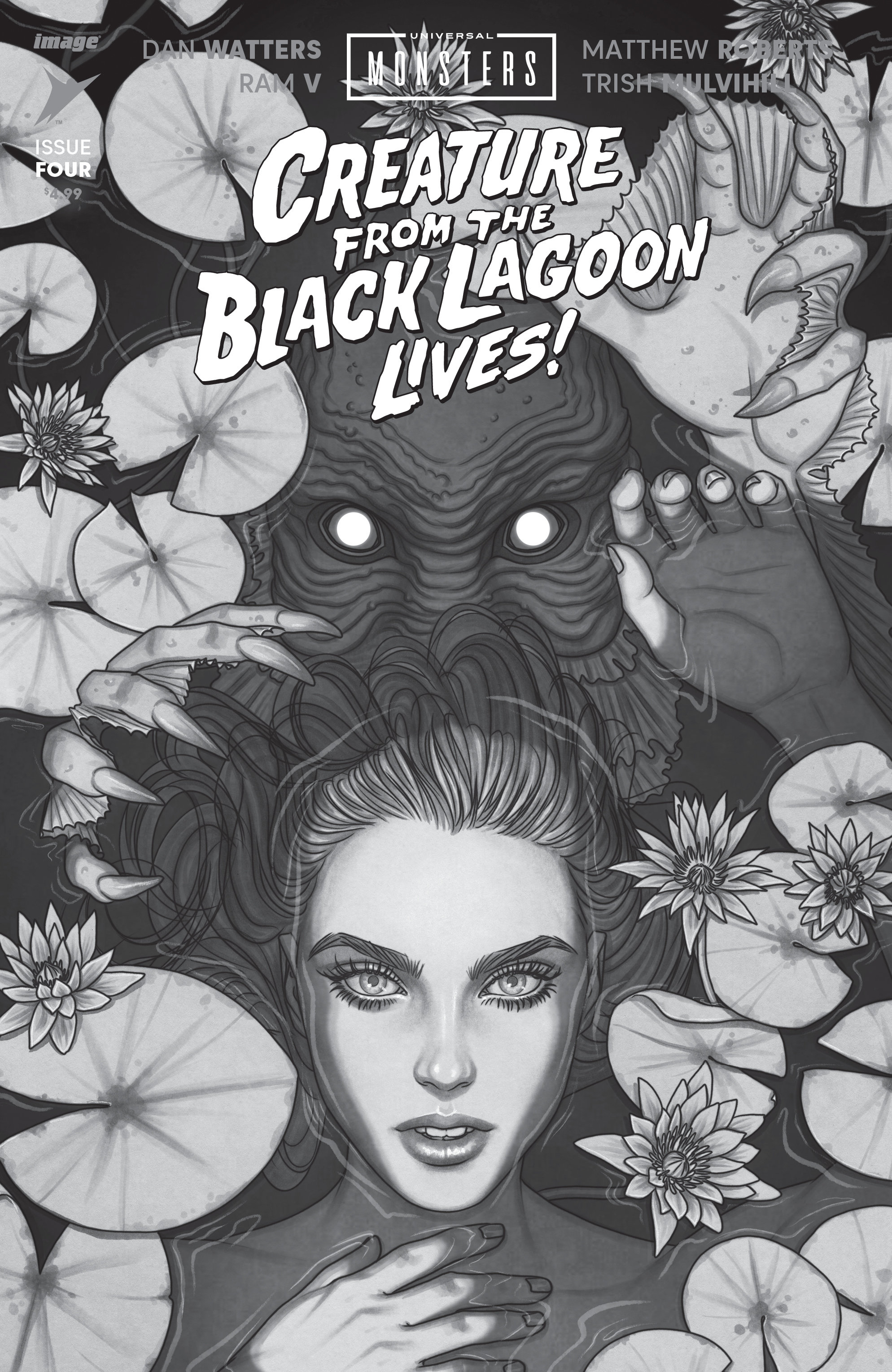 Universal Monsters the Creature from the Black Lagoon Lives #4 Cover D 1 for 25 Incentive Jenny Frison Cla (Of 4)