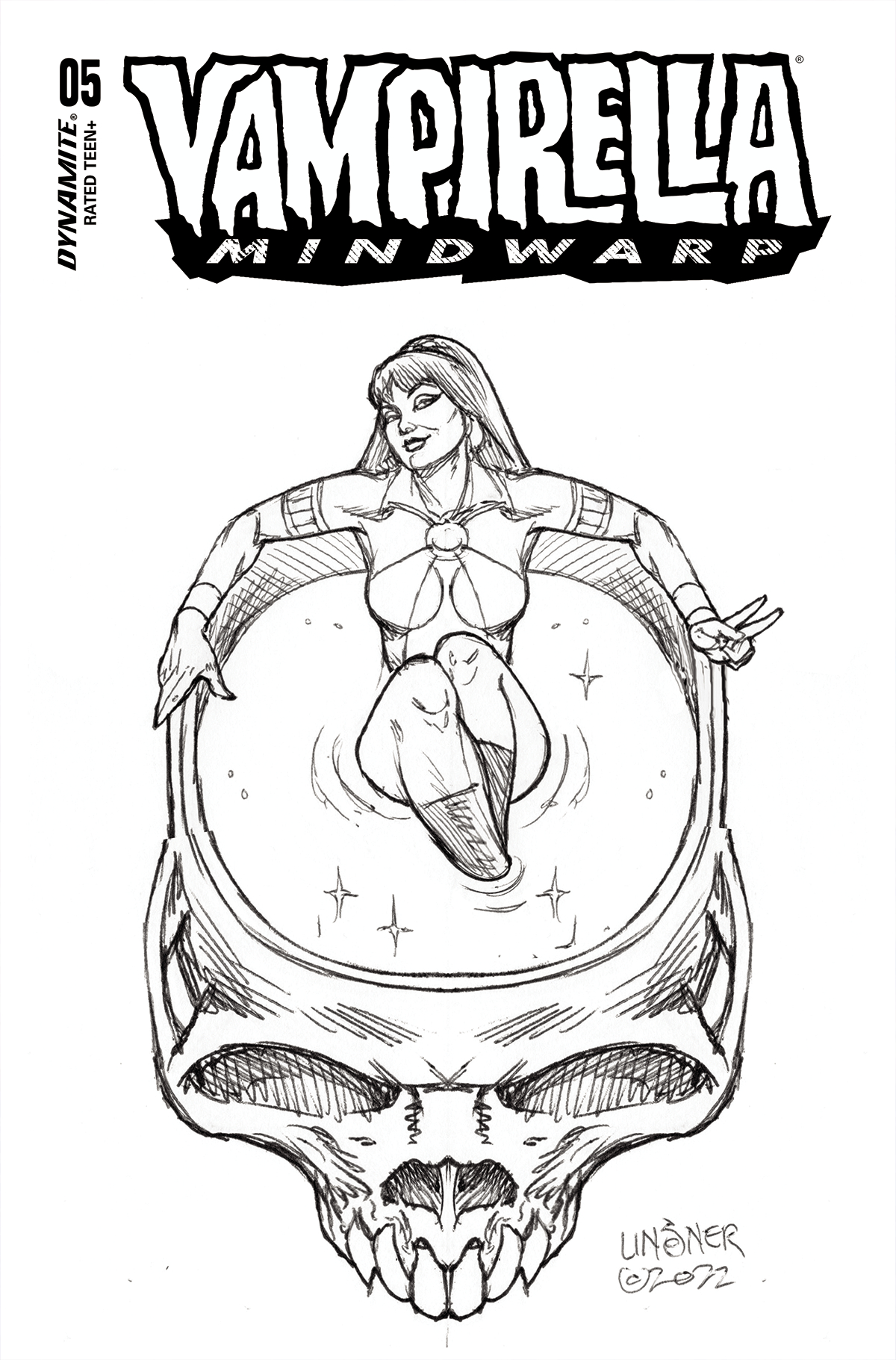 Vampirella Mindwarp #5 Cover G 1 for 15 Incentive Linsner Line Art