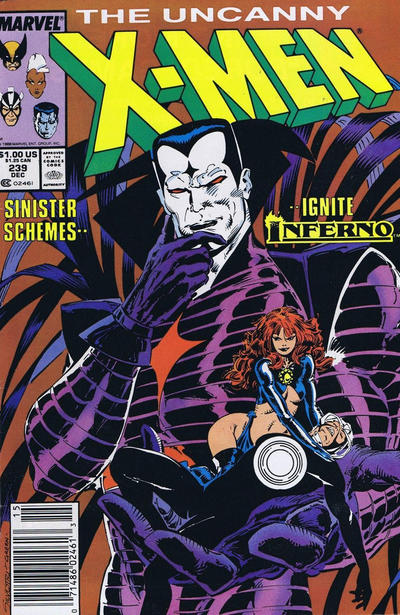 The Uncanny X-Men #239 [Newsstand]-Fine (5.5 – 7)