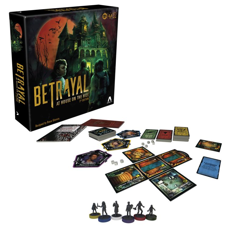 Avalon Hill Betrayal At House On The Hill 3rd Edition Cooperative Board Game
