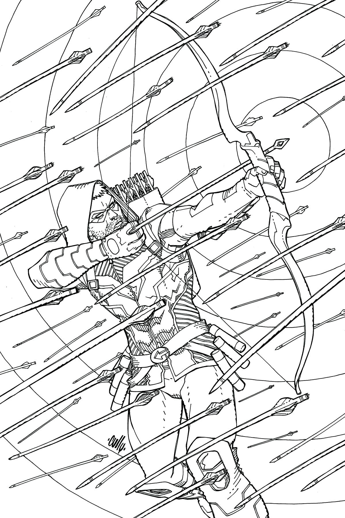 Green Arrow #48 Adult Coloring Book Variant Edition (2011)