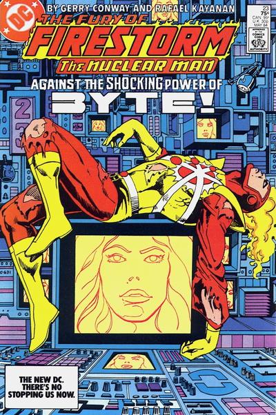 The Fury of Firestorm #23 [Direct]-Very Good (3.5 – 5) 1st Appearance of Felicity Smoak & Byte
