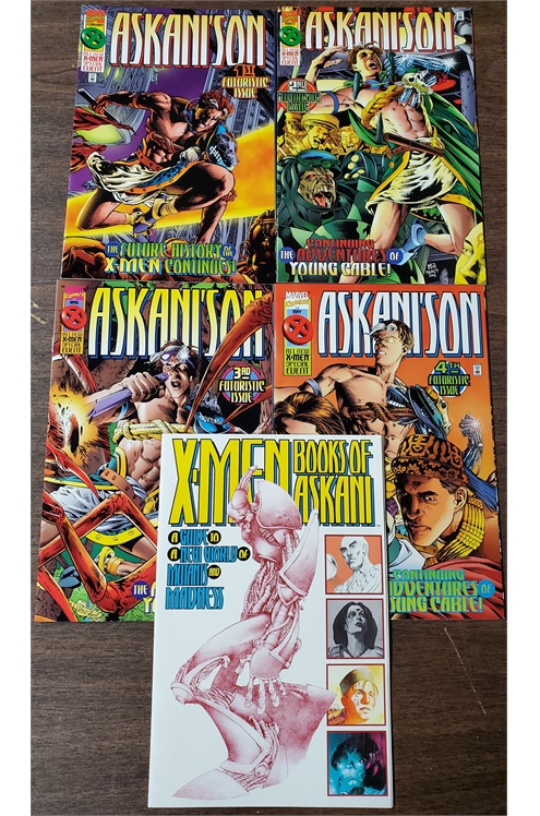 Askani'son #1-4 & X-Men Book of Askani (Marvel 1996) Set