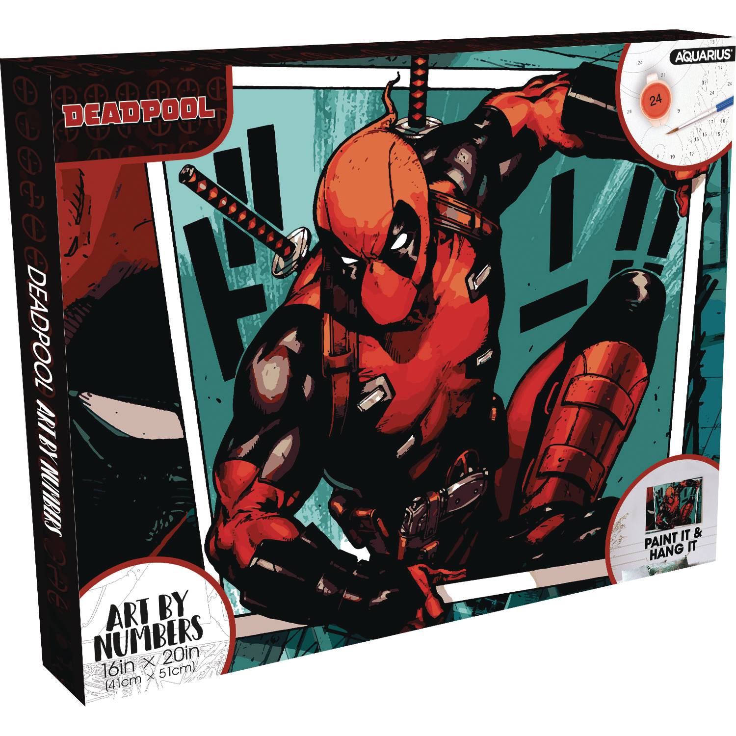 Marvel Deadpool Art By Numbers