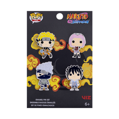 Funko Pop Naruto 4 Pack Pin Set