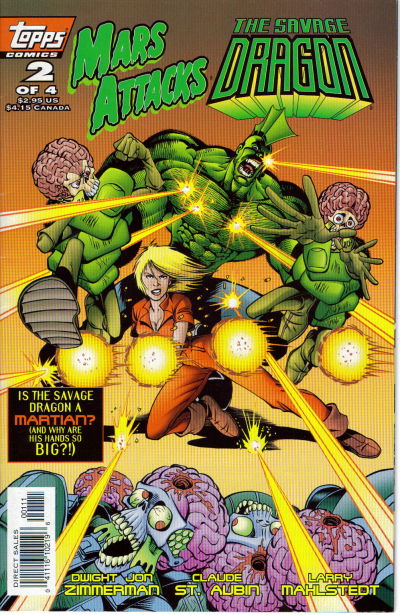 Mars Attacks The Savage Dragon #2-Fine (5.5 – 7)