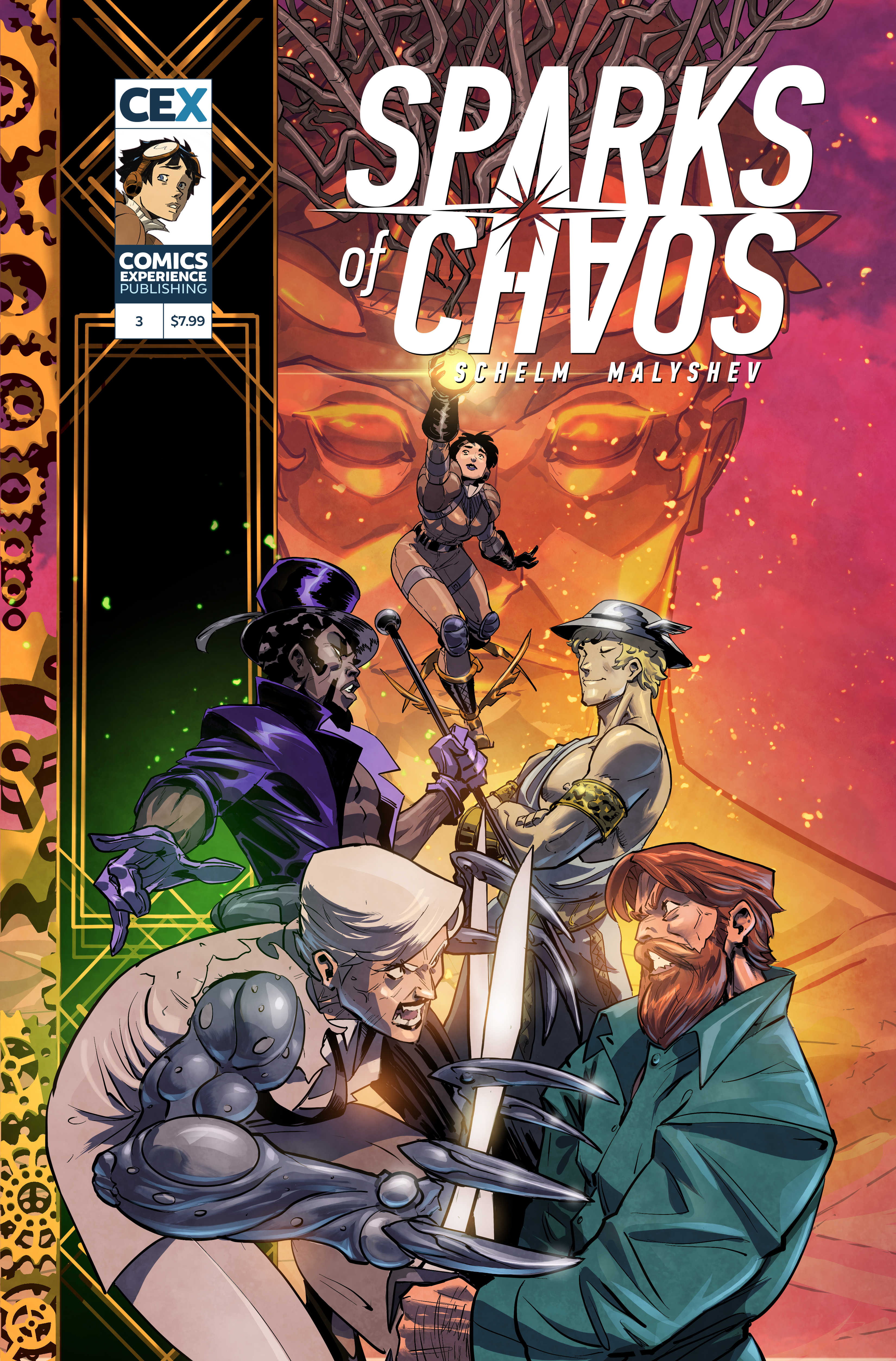 Sparks of Chaos #3 Cover B Alex Malyshev Variant (Mature) (Of 3)