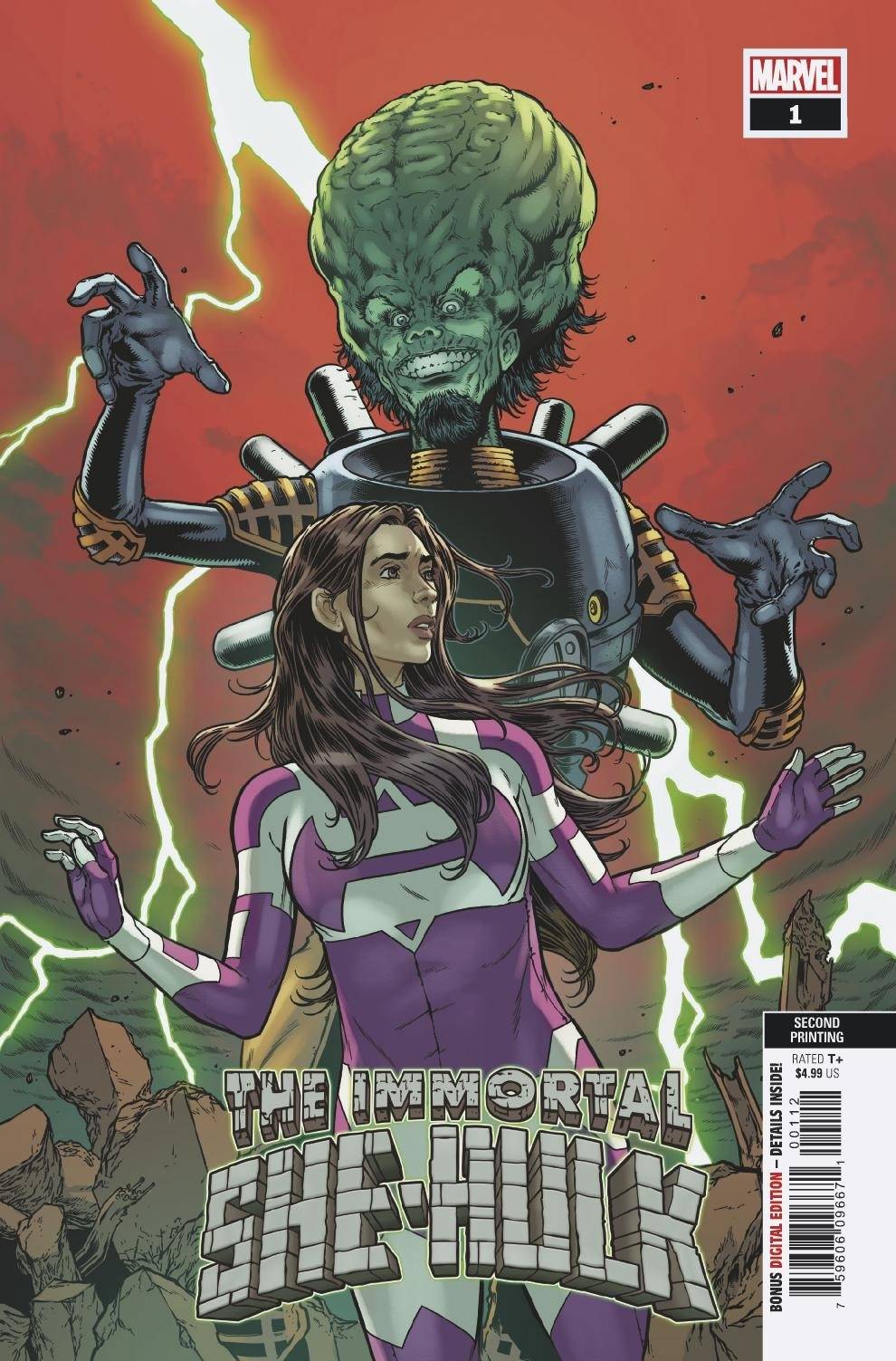 Immortal She-Hulk #1 2nd Printing Davis Hunt Variant