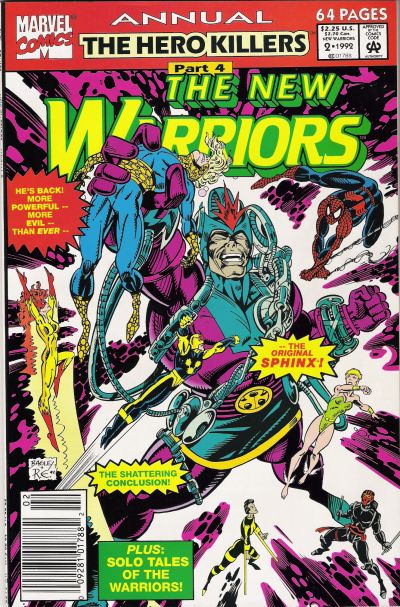 The New Warriors Annual #2 [Newsstand]-Very Good (3.5 – 5)