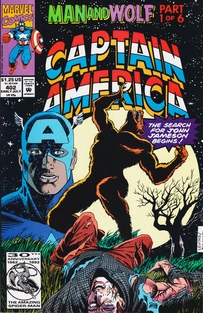 Captain America #402 [Direct] - Nm- 9.2