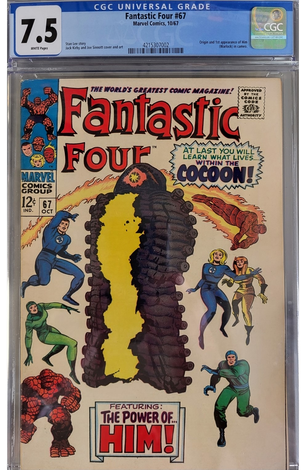 Fantastic Four (1961) #67 Cgc 7.5
