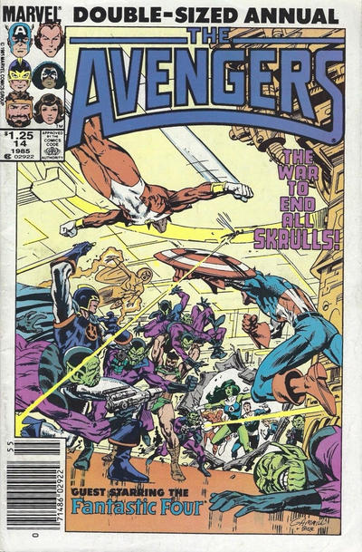 The Avengers Annual #14 [Newsstand]-Fine (5.5 – 7)