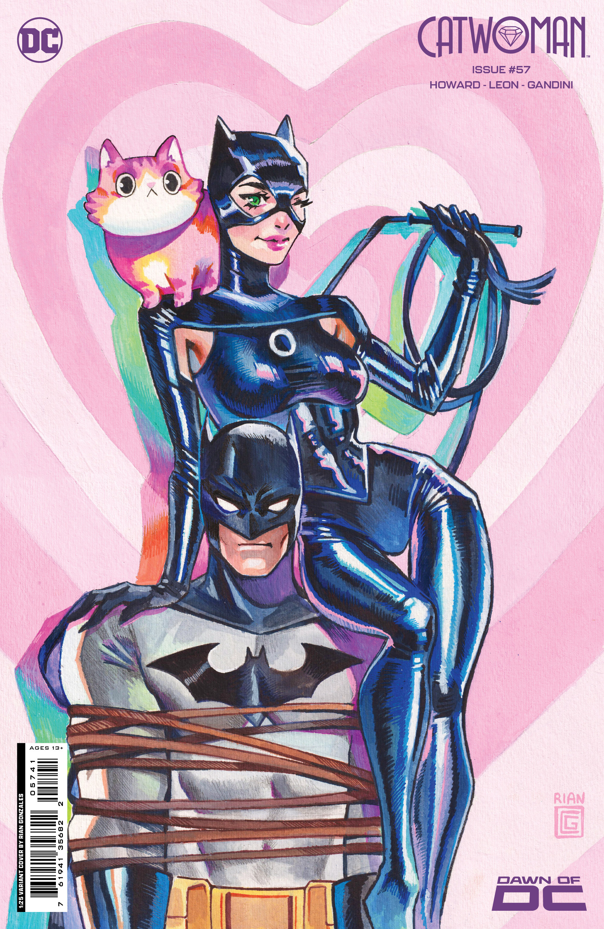 Catwoman #57 Cover D 1 for 25 Incentive Rian Gonzales Card Stock Variant (Batman Catwoman The Gotham War)