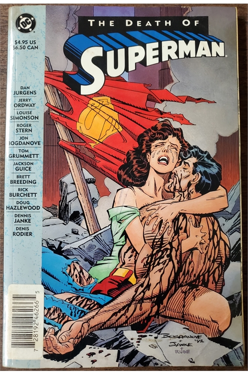 Death of Superman Graphic Novel 2nd Print (DC 1993) Used - Acceptable