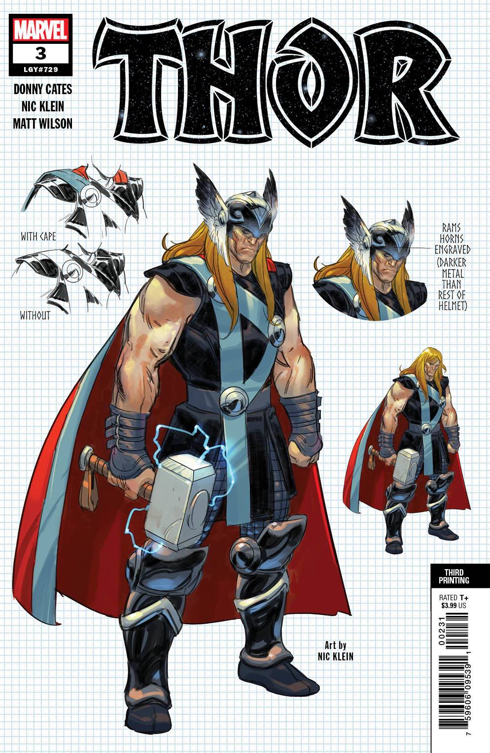 Thor #3 3rd Printing Klein Variant (2020)