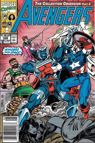 The Avengers #335 [Newsstand]-Fine (5.5 – 7)