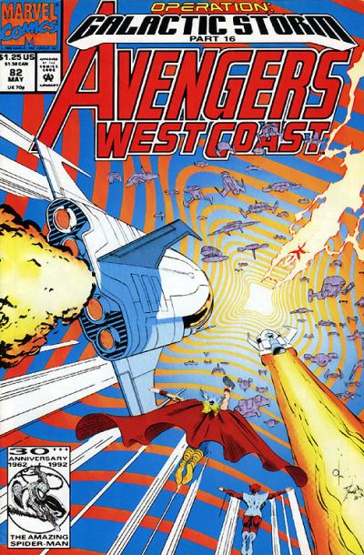 Avengers West Coast #82 [Newsstand]-Fine (5.5 – 7)