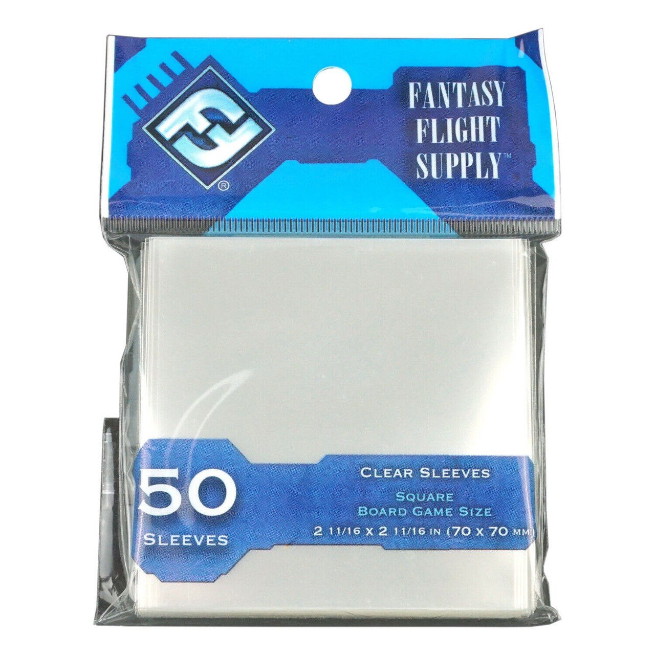 Square Board Game Sleeves (50) (Blue)